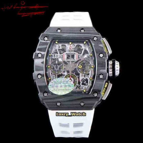 RM Designer Es Luxury Mens Strap Mechanics Watch Richa Brand Skeleton Dial Rubber Automatic Mechanical Carbon Fiber OQBB