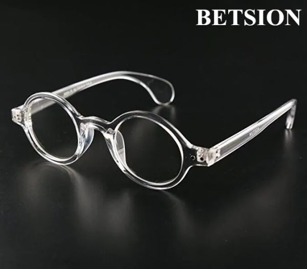 Cornici di scommessa vintage round 42.70mm chiaro trasparente telasse per occhiali per occhiali per occhiali per occhiali full bordo per occhiali retrò Eyewear Rx Able