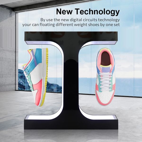Acryl -magnetisch -schwebende Display 20 neueste 360 -Grad -Schwimmschuh Perfect Sneakerhead Gift Home Dekoration 240508