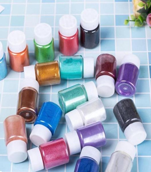 Nagelglitzer 1pcs Perlenpulver Pigmente für DIY -Badebomben -Seife Kosmetik Kerzenparty Lidschattenharz Crafts E7J25879489