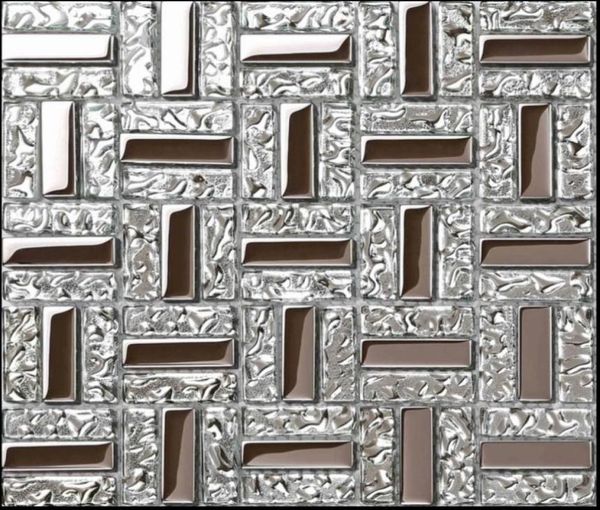 Объекста серебряной стеклянной мозаичной кухонной настенной плитки Backsplash Cgmt1902 Ванная душевая плитка для душа 67141406694624