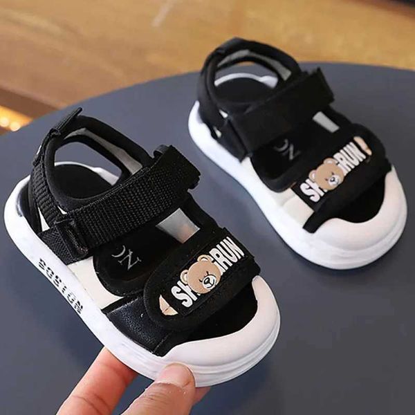 Sandalen Baby 0-6 Jahre alte Jungen und Mädchen Sommer Sandalen weiches Sohle Baby erster Schritt Schuhe Trend Mode D240515