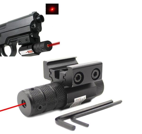 Compactic Tactical Mini Red Dot Laser Sight Vista Monte Rail Rail Funte 11mm 20 mm Equipaggiamento 7 mm7219018
