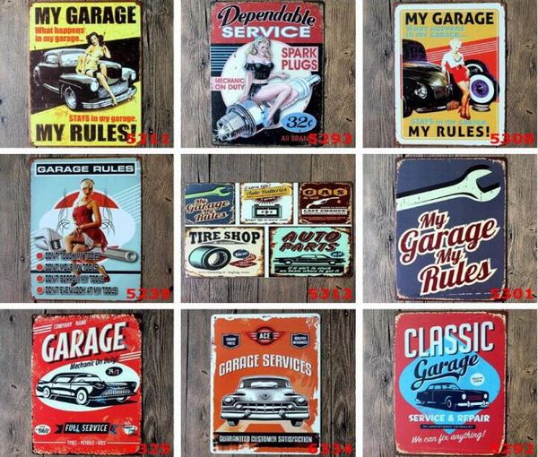 Lata de metal personalizada Sinclair Oil Motor Oil Texaco Poster Bar Decoração de Arte da parede Fotos de Garagem Vintage SIAL 20X30CM ZZC2889897208