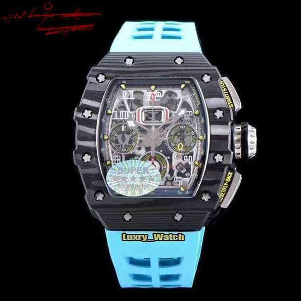 RM Designer Luxury Mens Mechanics Strap Watch Brand Richa Brand Rusca Skeleton Dial Automatic Mechanical ES Carbon Fiber SFYG