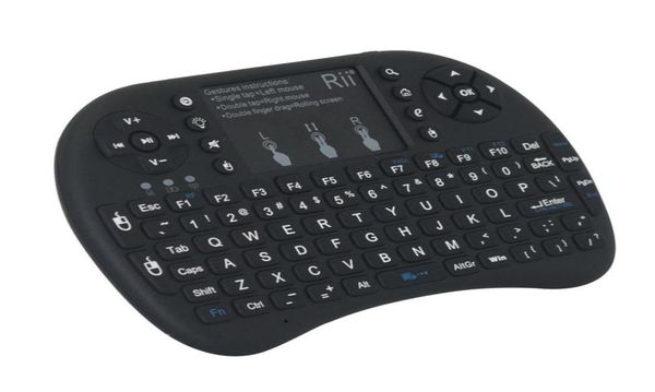 Nuova tastiera inglese retroilluminata RII I8 2 Mini tastiera e mouse Mini 4G per mini PC Smart TV Box293E3526236