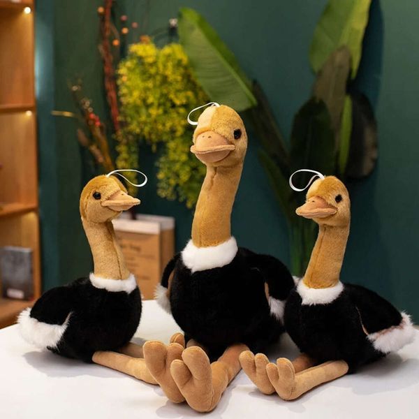 Heiße 1pc 40 cm/50 cm Simulation Ostrich Plüsch Spielzeug gefülltes lebensechter Tier Puppe weiches Vogelkissen süßes Geschenk für Kinder Mädchen