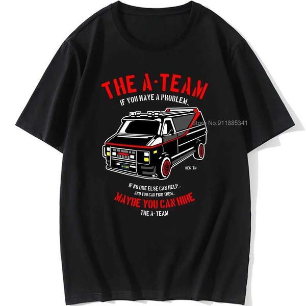 Herren-T-Shirts Die neue A-Team-T-Shirt Van Funny 80s TV-Programm Show Cotton Mr-T Unisex übergroß 100% Baumwolltop T240515