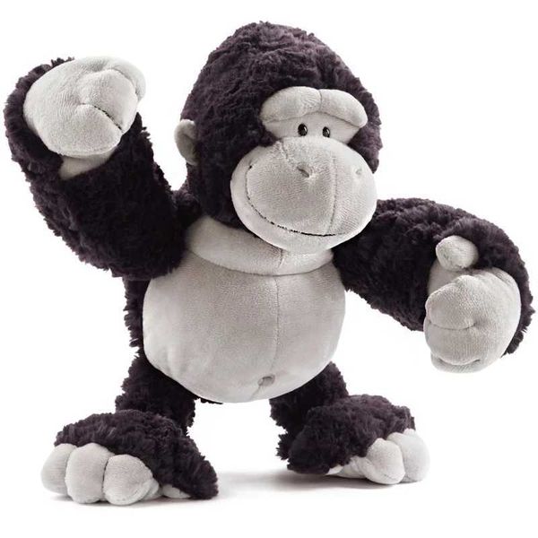 Animais de pelúcia de pelúcia de 35 cm de preenchimento macio de gorila boneca de brinquedos de brinquedos de aniversário Q240515