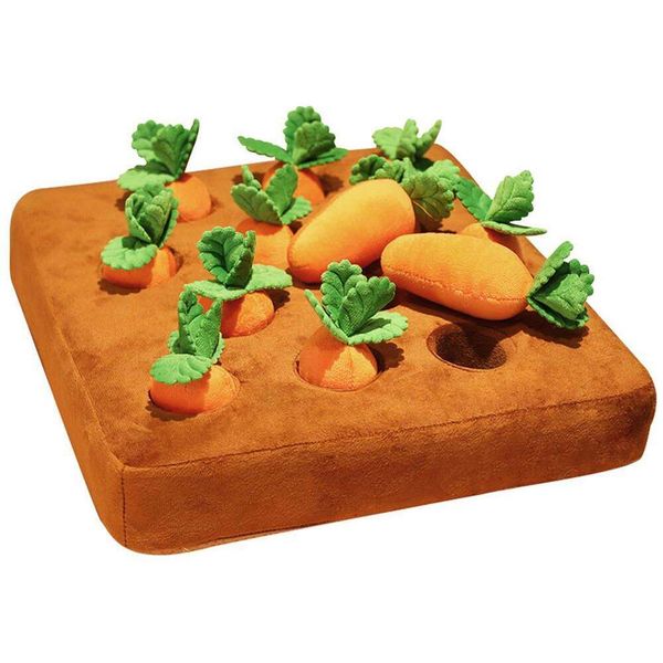 Kreatives niedliches Karotten ziehen Radieschen Gemüsepflanze gefüllt Plüschpuppe Rücken Kissen für Kinder Haustier kauen Spielzeug