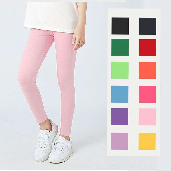 Leggings per bambini primaverili di primavera per bambini Candy Color Mosquito Proof Pants for Boys Girls Summer Baby Bottom Clood L2405