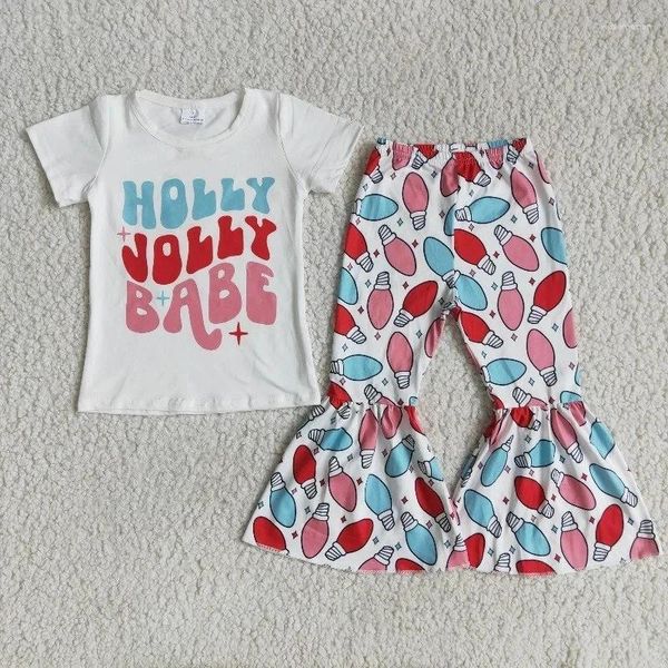 Roupas conjuntos por atacado Fall Fashion Kids Letter Roupas Conjunto de bebês crianças roupas de meninas