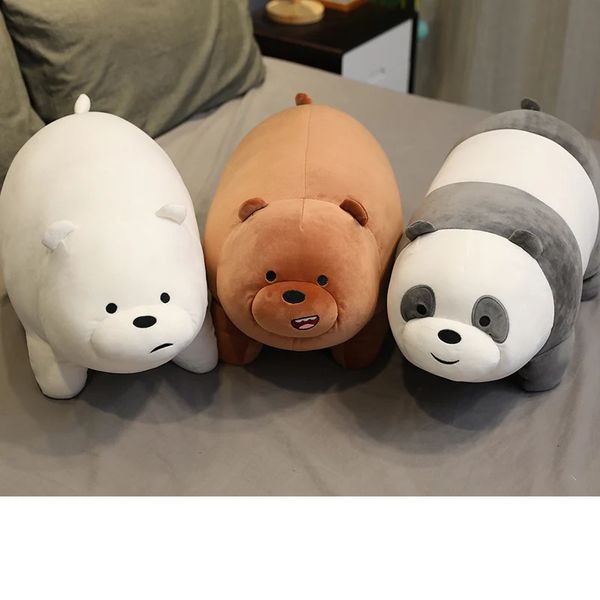 Kawaii wir bloße Bären Plüschspielzeug Grizzly Panda Ice Bear Wir Bären Bären gefüllte Puppen Wir Bären Plüsch Figuren Geschenke 240515