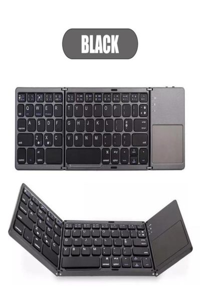 Mini Folding Keyboard Touchpad Bluetooth 50 faltbarer drahtloser Tastatur für WindowsAndroid -Tablet und Smartphone7188377