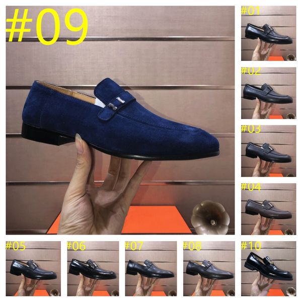 2024 Erkekler Yüksek Kaliteli Tasarımcı Loafers Elbise Ayakkabı Sürüş Ayakkabıları Erkekler Rahat Partisi Düğün Takım Marka Slip Ayakkabı Boyutu 38-46