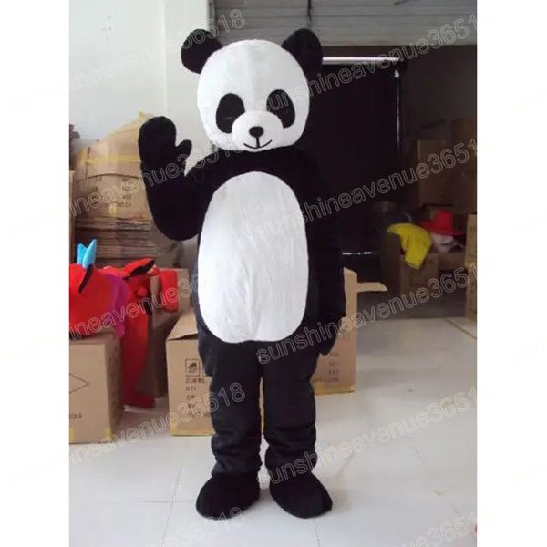 Weihnachts -Panda -Maskottchen Kostüm Cartoon Thema Charakter Karneval Erwachsene Größe Halloween Geburtstagsfeier Fancy Outdoor Outfit für Männer Frauen