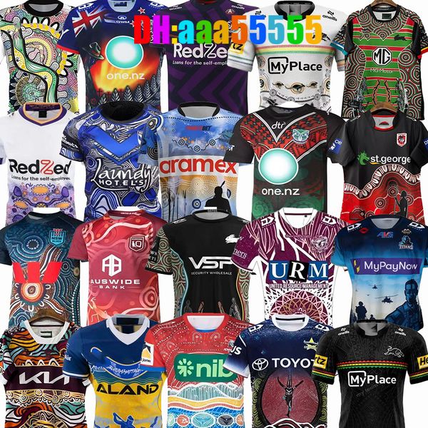 camisa de rugby 2023 2024 2025 tubarões camisetas de rugby rabbitohs treinamento singleto Todos os coletes da liga Tamanho S-5xl Maroons Melbourne Storm All NRL Treinamentos