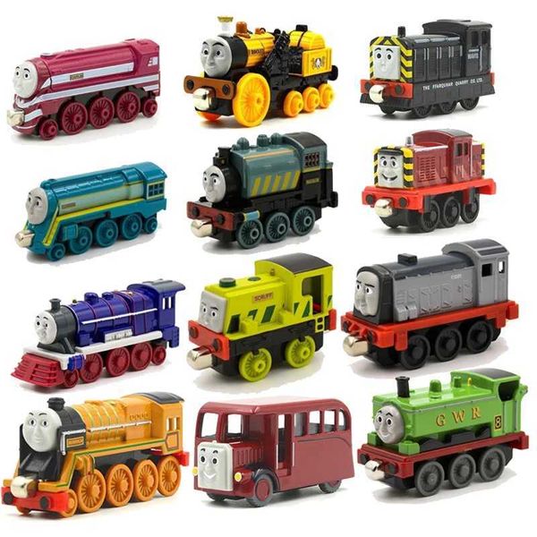 Diecast Model Cars Original 1 43 Thomas und Freunde sterbe Magnetische Legierung Zug Murdoch Bertie Connor Hiro Duck Train Model Spielzeug Boy Geschenk Wx