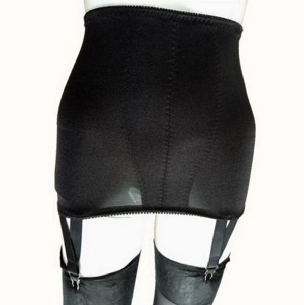 Сексуальные женщины с высокой талией прямой юбки с 4 -х с прямыми ремнями сетчатое белье белье подвеска эластичная пояс Sxxl Black White N6464988