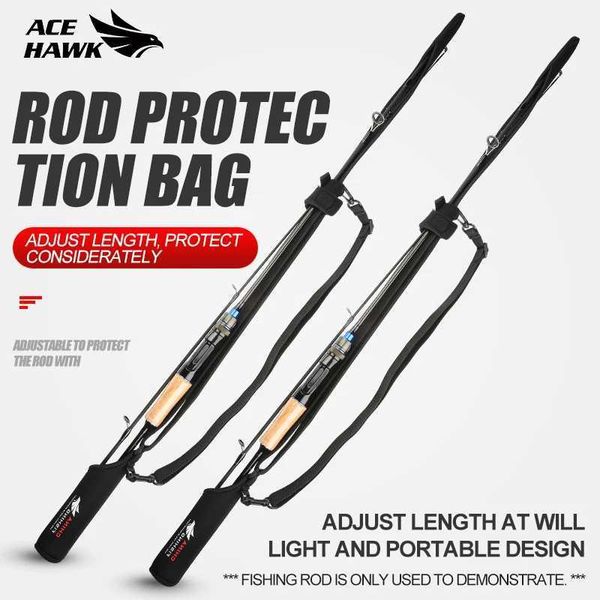 Asta di rotazione Ace Hawk Panna da pesca Carrier Protettore di pesca Street Travelt Travel Travel Rotating Tube Asta Piccolo Pilel2405