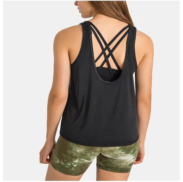 054 Yoga Tank Top Women Sport Bra Shirts Fitnessstudio Vest Push Up Fitness Tops Sexy Unterwäsche Lady Tops Yogaworld7702275