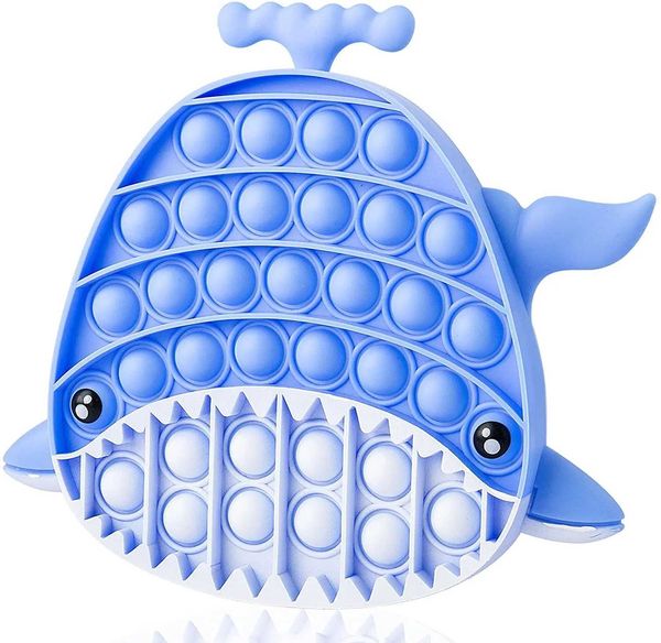 Andere Spielzeug Blue Hai Boy Whale Bubble Pop Sensor Druck Relief Spielzeug Fisch cooler Zappel Popper für Kinder