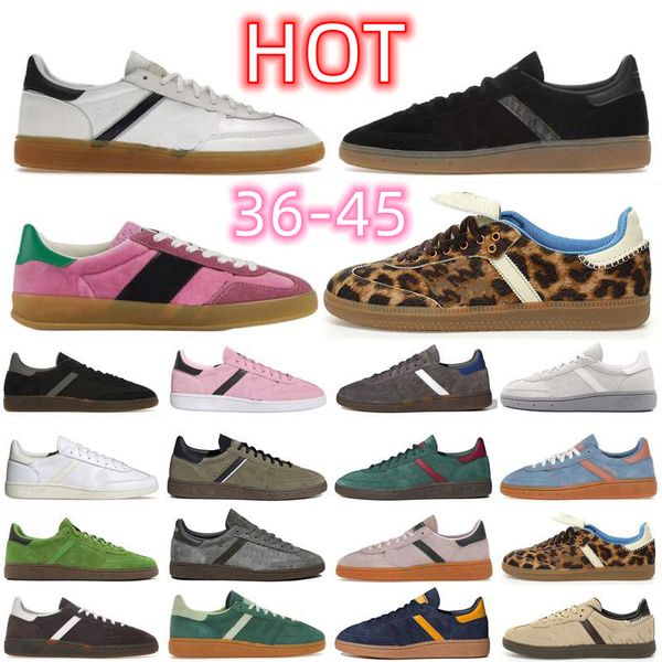 Spezials Designer Trainer vegano Uomini Donne Casualmente Scarpe casual in pelle scamosciata marrone marrone Vintage Black Black Panda bianco piatto da donna all'aperto Sneakers pop sport tela da tennis scarpa