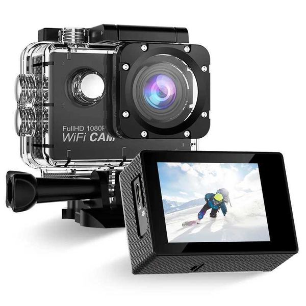 Fotocamere per videocamere di azione sportiva HD 1080p Azione sportiva da 30 m Wifi Wifi Wifi Waterproof Sports Video Action Cameras Mini Camper J240514