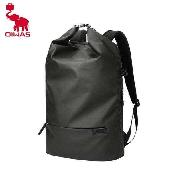 Oiwas Men Backpack Trends de moda Trendências de jovens lazer que viajam bolsas escolares meninos estudantes bolsas bolsas de computador mochilas 211230 203t