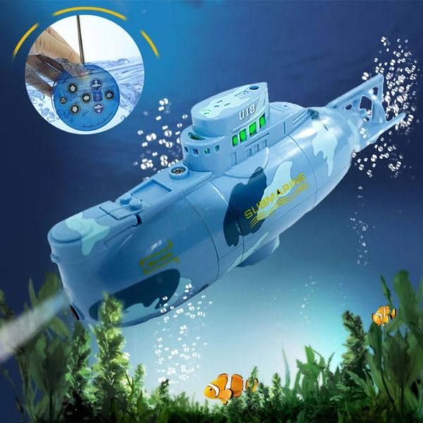 Mini Submarino 3311 Radio Control Racarine Racing Boat Toys Universal RC per bambini Bambini portatili RC Modeboratura Modello 240516