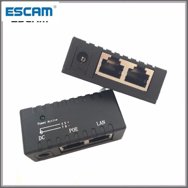 Escam Poe00 Poe Injector 2 Port RJ45 POE Splitter Power Over Ethernet Switch Power Adapter für CCTV IP -Kamera für HD AVI CVI