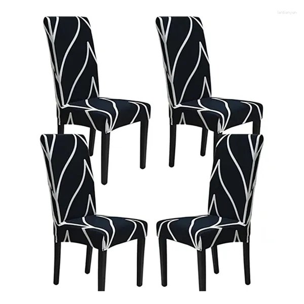 Крышка стулья -chair для набора столовой из 4 растягивающих крышек съемного защитника сиденья дома или вечеринки (4 упаковки)
