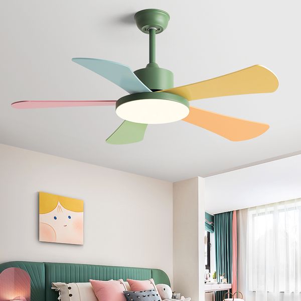 Ventola del soffitto per bambini illuminare la ventola del ristorante per la camera da letto Lights Modern Simplicity DC Electric Fan Indoor 110V 220V