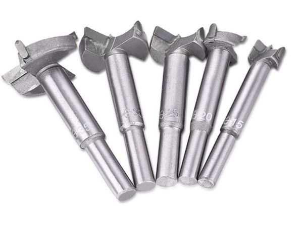 Ferramentas de madeira Ferramentas de 5pc Bit Bit Set Wood Brive Buraco Cutter Ferramentas Hand Ferramentas Acelere a broca para Metal Wood Boring9042985