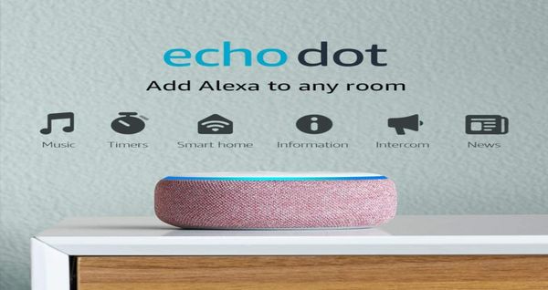 Портативные динамики оригинал Echo 3 поколения AI Bluetooth Smart Dinger Alexa может управлять той же серией приборов Voice Assistan1687109