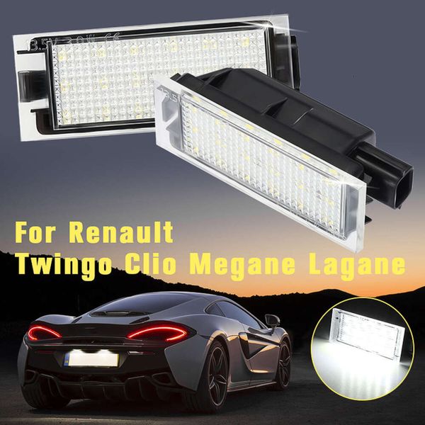 Neues Auto LED -Kennzeichen für Clio Laguna 2 Megane 3 Twingo Master Vel Satis Opel Movano Number Lampen