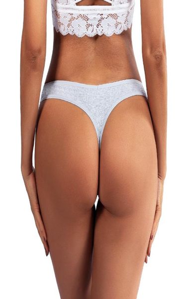 Low Rise G Strings Baumwolle nahtlos unsichtbar Bikini Höschen sexy Frauen Unterwäsche Pany Dessous Frau Kleidung Schwarz Weiß an7335786