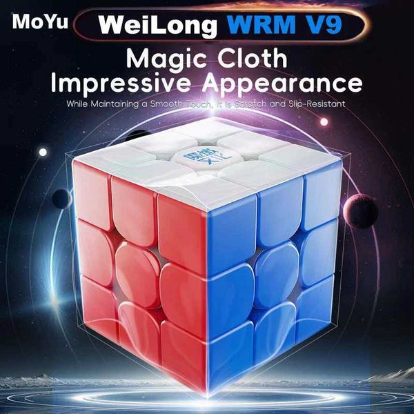Magic Cubees Moyu Weilong Wrm V9 Maglev Ball Core 20 Magnetic Magic Cube UV 3x3 Professional 33 Speed Puzzle Toys 3x3x3 Cubo Magico Y240518 originale originale
