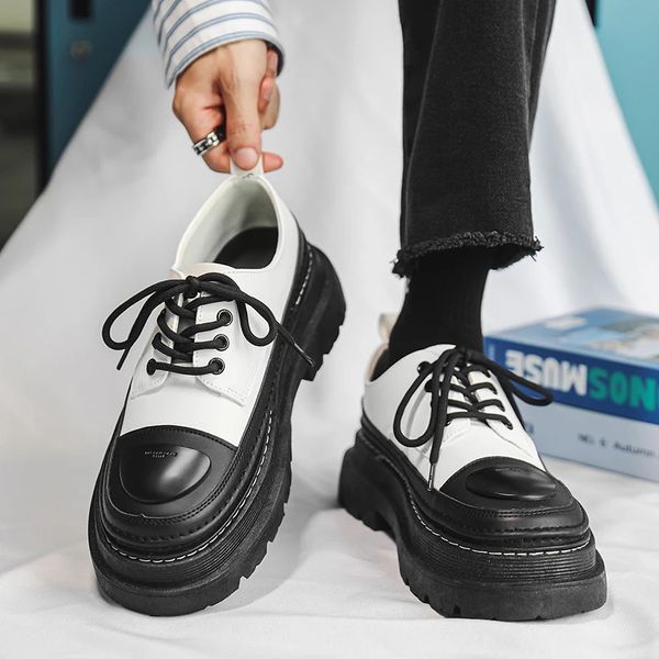 Бизнес формальная черная кожаная обувь мужская модная одежда для похожей на японская корейская формальная оксфордская обувь для мужчин zapatos hombre 240510