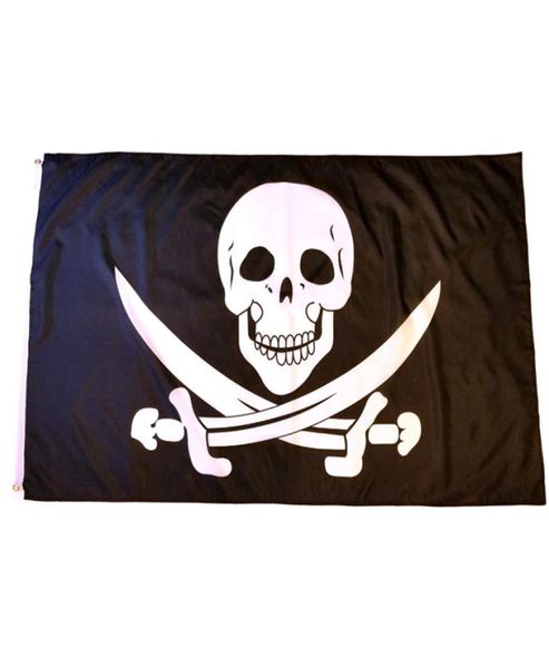 Pirate Outdoor 3x5ft Flags Banner 150x90cm 100d Polyester schnell lebendige Farbe mit zwei Messing -Grommets3985699