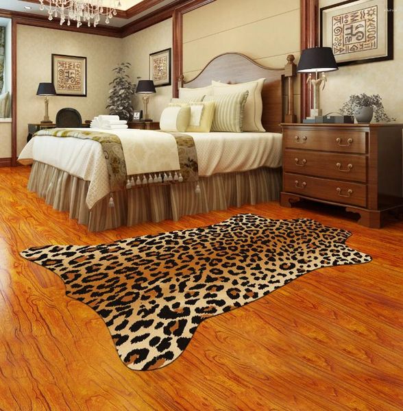 Teppich Teppich Imitation Kuh Hune für Wohnzimmer Schlafzimmer Haus Dekorative Handwäsche moderne Hautfell Pelz matte