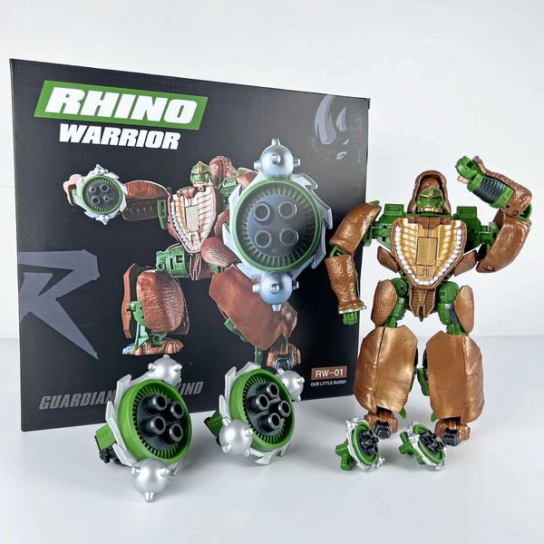 Transformation Toys Roboter Rhino Krieger Transformation RW-01 Rhinox RW01 Beast Wars KO Actionfigur Roboter Childrens Toys D240517