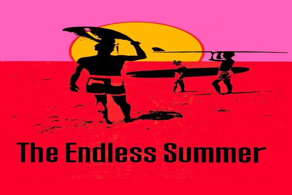 Surfdokumentarfilm Endless Summer Advance Movie Poster 1966 Kunstseide -Print -Poster 24x36inch60x90CM3282901