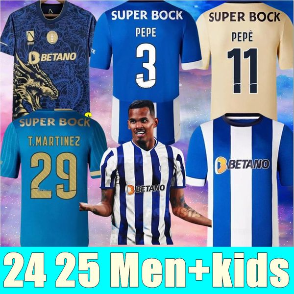 Новый 24 25 FC Portos Soccer Jerseys Fan Fan Fans Version 2024 2025 Campeoes Peepe Sergio Mehdi Mehdi Luis Diaz Matheus Football Footbort Football Flober Kits Kits