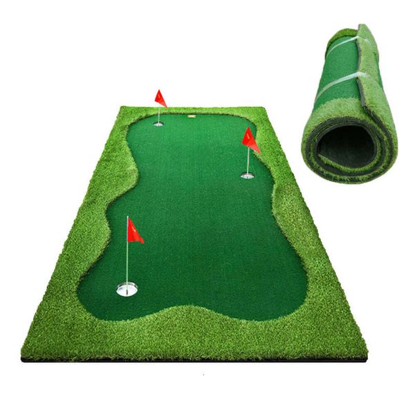 Гольф -клубы дизайнерский практикующий крытый штучки искусственный зеленый коврик для гольфа гольф