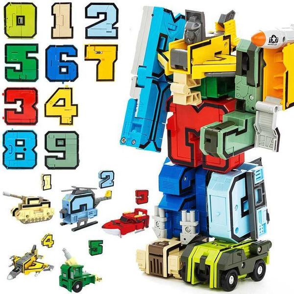 Transformation Toys Roboter 2023 Neue DIY Creative Education Block Assembly Action Diagram Conversion Digitale Transformation Roboter Childrens Toys D240517