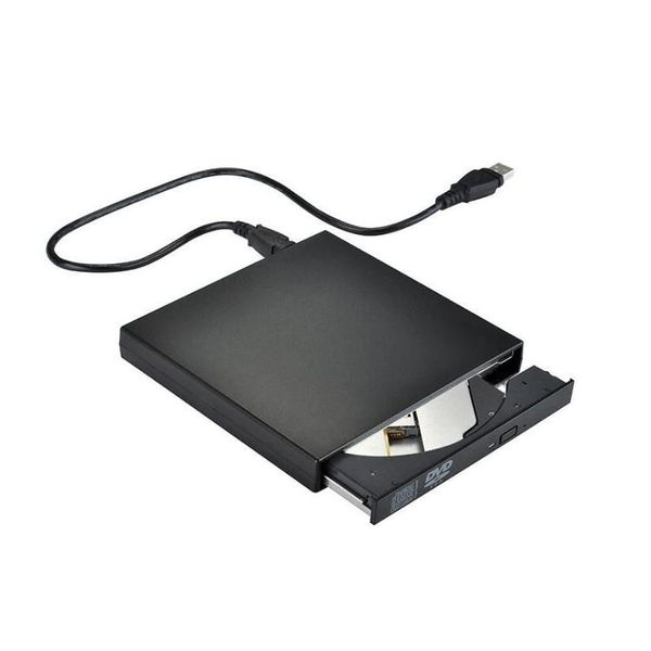 Optische Laufwerke DVD ROM External Drive USB 2.0 CD/DVD-ROM CD-RW Player Burner Slim Reader Recorder für Laptop Windows Book Dro otdon tragbar