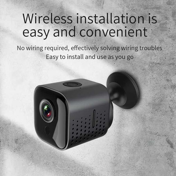 Kit wireless kit ad alta definizione 1080p Small sorveglianza Rilevamento di movimento della telecamera Casa per esterni per esterni mobile remoto wifi safe baby monitor J240518