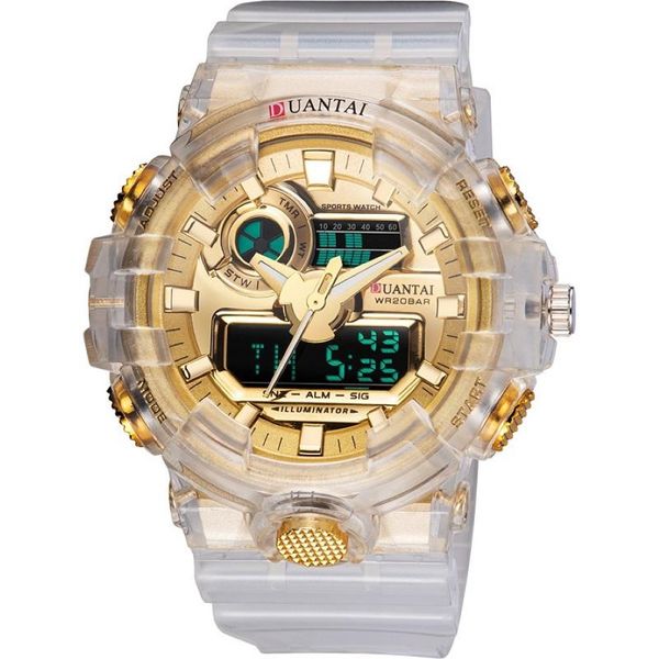 Orologi da polso orologi digitali da uomo a doppio display creativo waterproof gyle sport watch per uomo relogio maschilino 241f