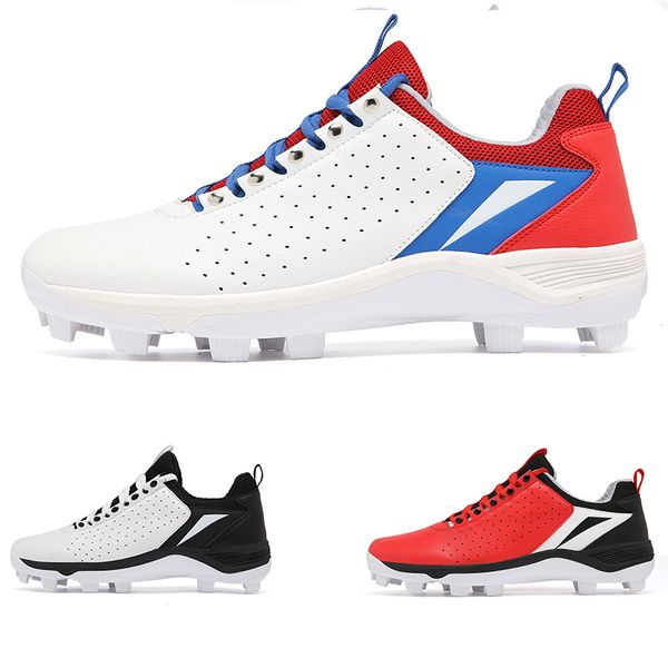 Großhandel leichte Leichtigkeit langlebige synthetische obere 12 Spike geformte Baseball-Stollen Schuhe für Männer Baseballstiefel Baseballschuhe